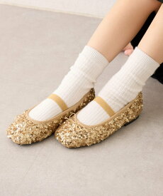 【SALE／62%OFF】CIAOPANIC TYPY 【KIDS】スパンコールバレエシューズ チャオパニックティピー シューズ・靴 パンプス シルバー ブラック ゴールド