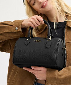 【SALE／60%OFF】COACH OUTLET 【公式】ローアン サッチェル バッグ コーチ　アウトレット バッグ ショルダーバッグ ブラック【送料無料】