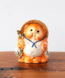 BEAMS JAPAN 【別注】信楽焼 たぬき 橙 中 ビームス ジャパン ファッション雑貨 その他のファッション雑貨 オレンジ【送料無料】