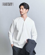 BEAUTY&YOUTH UNITED ARROWS 【WEB限定 WARDROBE SMART】クリア ガスコットン ヘンリーネック カットソー…