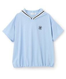 pom ponette junior フードラインパーカ ナルミヤオンライン トップス カットソー・Tシャツ グリーン ブルー【送料無料】