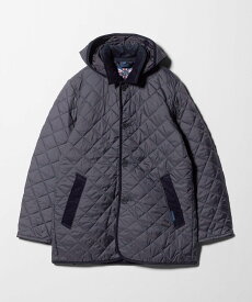 UNITED ARROWS ＜LAVENHAM＞DENSTON/デンストン/フーディ キルティングジャケット ユナイテッドアローズ ジャケット・アウター テーラードジャケット・ブレザー ブラック ネイビー【送料無料】