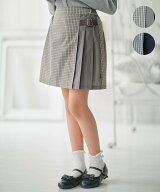 【SALE／20%OFF】組曲 KIDS 【110-140cm】 チェックプリーツ キュロット クミキョク パンツ キュロット …