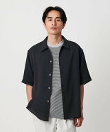 【SALE／50%OFF】BEAUTY&YOUTH UNITED ARROWS メッシュ ドビー キャンプカラー フォルム シャツ -吸水速…