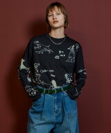 MAISON SPECIAL Dog Party Long Sleeve T-Shirt メゾンスペシャル トップス カットソー・Tシャツ ホワイ…