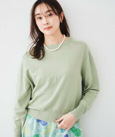 【SALE／66%OFF】UNTITLED 【アンサンブル可能/洗える】リネン混ベーシックプルオーバー アンタイトル トップス ニット イエロー グリーン ネイビー ベージュ【送料無料】