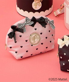 【SALE／30%OFF】ANY KIDS 【Barbie(TM)】リボン ラウンドポーチ エニィ 財布・ポーチ・ケース ポーチ ピンク ブラック