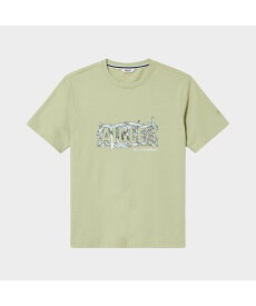 【SALE／20%OFF】AIGLE 【AIGLE for more trees】 チャリティ グラフィック 半袖Tシャツ #4 エーグル トップス カットソー・Tシャツ グリーン ホワイト【送料無料】