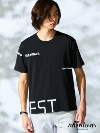 HIDEAWAYS NICOLE 【WEB限定】ビッグロゴプリント半袖Tシャツ ニコル トップス カットソー・Tシャツ ブラック ホワイト ブルー パープル