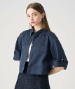 【SALE／40%OFF】ANAYI 【セットアップ対応商品】ツイルクロップドシャツ アナイ トップス シャツ・ブラウス ベージュ ホワイト ネイビー【送料無料】