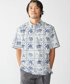 SHIPS MEN 【SHIPS別注】Reyn Spooner: 50th ANNIV ラハイナ-セーラー プルオーバーシャツ シップス トップス シャツ・ブラウス ホワイト ネイビー【送料無料】