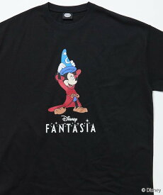 【SALE／31%OFF】FREAK'S STORE DISNEY/ディズニー『ファンタジア』/ミッキーマウス / クルーネック プリントTシャツ 【限定展開】 フリークスストア トップス カットソー・Tシャツ ネイビー ホワイト グレー ブラック ピンク
