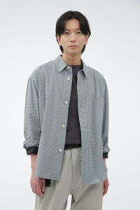 MHL. TINY GINGHAM COTTON �}�[�K���b�g�E�n�E�G�� �g�b�v�X �V���c�E�u���E�X �u���[�y���������z