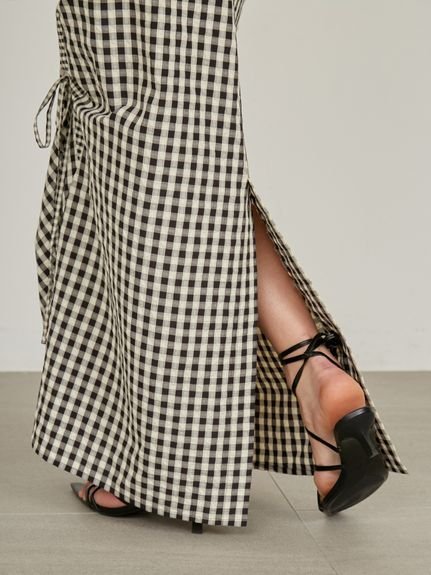 【SALE/70%OFF】styling/ 【セットアップ対応】ギャザー2WAYスカート スタイリング スカート ロング・マキシスカート ホワイト レッド ブラック【送料無料】 - メイン画像 13