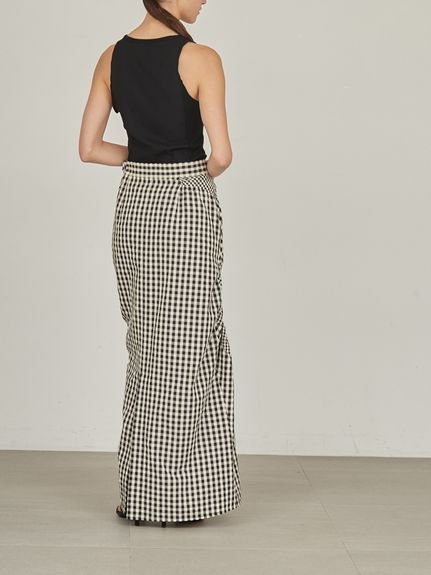 【SALE/70%OFF】styling/ 【セットアップ対応】ギャザー2WAYスカート スタイリング スカート ロング・マキシスカート ホワイト レッド ブラック【送料無料】 - メイン画像 16