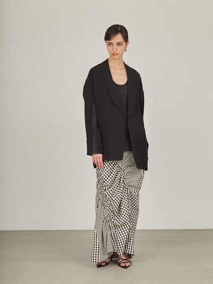 【SALE/70%OFF】styling/ 【セットアップ対応】ギャザー2WAYスカート スタイリング スカート ロング・マキシスカート ホワイト レッド ブラック【送料無料】 - メイン画像 19