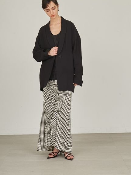 【SALE/70%OFF】styling/ 【セットアップ対応】ギャザー2WAYスカート スタイリング スカート ロング・マキシスカート ホワイト レッド ブラック【送料無料】 - メイン画像 20