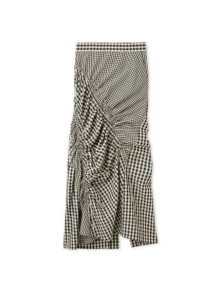 【SALE/70%OFF】styling/ 【セットアップ対応】ギャザー2WAYスカート スタイリング スカート ロング・マキシスカート ホワイト レッド ブラック【送料無料】 - メイン画像 5