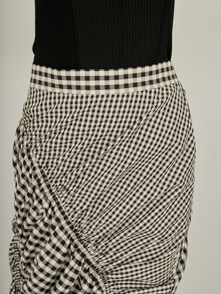【SALE/70%OFF】styling/ 【セットアップ対応】ギャザー2WAYスカート スタイリング スカート ロング・マキシスカート ホワイト レッド ブラック【送料無料】 - メイン画像 9