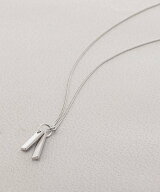 【SALE／10%OFF】tk.TAKEO KIKUCHI ツインバー プレート ネックレス ティーケータケオキクチ アクセサリ…