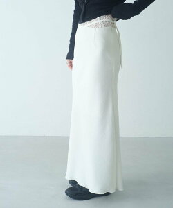 CODE A �yReRe�zeasy-fit long skirt �R�[�h�G�[ �X�J�[�g �����O�E�}�L�V�X�J�[�g �z���C�g �u���b�N�y���������z