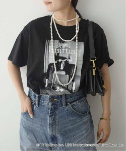 SLOBE IENA �s�ǉ�3�tGOOD ROCK SPEED SLOBE�ʒ� LIFE PC PHOTO TEE �X���[�u �C�G�i �g�b�v�X �J�b�g�\�[�ET�V���c �u���b�N �z���C�g�y���������z