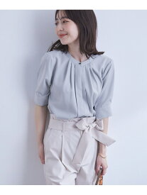 ViS 【WEB限定】【2WAY】フロントタックブラウス ビス シャツ/ブラウス シャツ/ブラウスその他 ブラウン ブラック ホワイト ネイビー ブルー ピンク