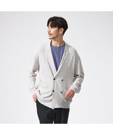 【SALE／40%OFF】ABAHOUSE LASTWORD リネンプレーティング ニットジャケット / サマージャケット アバハウス ジャケット・アウター その他のジャケット・アウター ネイビー グレー【送料無料】