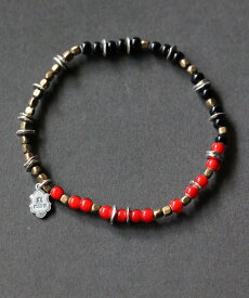 MR.OLIVE Triple part Beads -Red-(ビーズ ブレスレット) ミスターオリーブ アクセサリー・腕時計 ブレスレット・バングル レッド【送料無料】