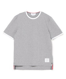 THOM BROWNE SS RINGER TEE IN MEDIUM WEIGHT JERSEY トムブラウン トップス カットソー・Tシャツ ネイビー ホワイト グレー【送料無料】