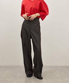 ADAM ET ROPE' FEMME NIKKEセンタープレスデニム アダムエロペ パンツ ジーンズ・デニムパンツ ブラック ネイビー【送料無料】