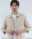 【セットアップ対応】【防シワ・防ピリング・接触冷感】機能性素材テックリネン七分袖シャツ