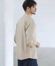 【セットアップ対応】【防シワ・防ピリング・接触冷感】機能性素材テックリネン七分袖シャツ
