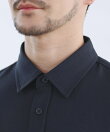 【セットアップ対応】【防シワ・防ピリング・接触冷感】機能性素材テックリネン七分袖シャツ