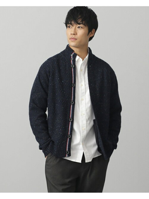 Beams Heart Beams Heart ネップ スタンドカラー カーディガン Rakuten Fashion 楽天ファッション 旧楽天ブランドアベニュー Bu1734