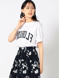 【SALE／60%OFF】Grand PARK NICOLE 反転ロゴ パッチワークTシャツ ニコル トップス カットソー・Tシャツ ホワイト レッド グレー グリーン