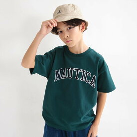 【SALE／20%OFF】NAUTICA 【NAUTICA/ノーティカ】アップリケロゴ半袖Tシャツ ブランシェス トップス カットソー・Tシャツ ホワイト イエロー グリーン ブルー レッド ブラック