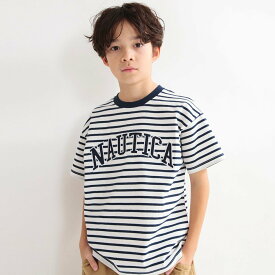 【SALE／20%OFF】NAUTICA 【NAUTICA/ノーティカ】アップリケロゴ半袖Tシャツ ブランシェス トップス カットソー・Tシャツ ホワイト イエロー グリーン ブルー レッド ブラック