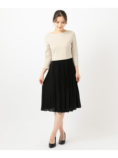 組曲 洗える ジャージコンビプリーツ ワンピース Rakuten Fashion 楽天ファッション 旧楽天ブランドアベニュー By1735