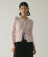【SALE／30%OFF】Ray BEAMS シアー リブ ニット ポロ カーディガン ビームス ウイメン トップス ニット …