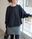 《WEB限定 / 追加予約》バルキーヤーンドルマンロングリブニット