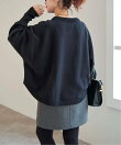 《WEB限定 / 追加予約》バルキーヤーンドルマンロングリブニット