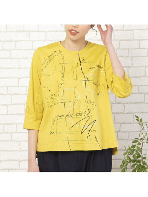 Missel 落書きプリントタックスリーブtシャツ Rakuten Fashion 楽天ファッション 旧楽天ブランドアベニュー Cp8736