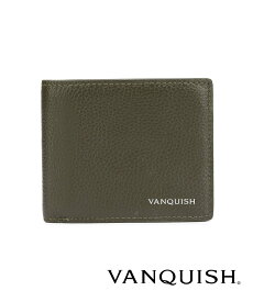 【SALE／50%OFF】VANQUISH 【VANQUISH/ヴァンキッシュ】グレイン 二つ折り財布 スタイルコード 財布・ポーチ・ケース 財布 ブラック グリーン ネイビー【送料無料】