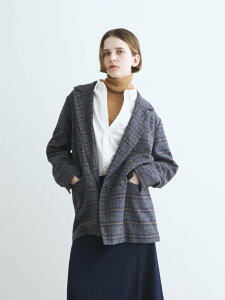 �ySALE�^20%OFF�zthree dots Cotton tweed jacket �X���[�h�b�c �W���P�b�g�E�A�E�^�[ ���̑��̃W���P�b�g�E�A�E�^�[ �u���[ �u���b�N�y���������z