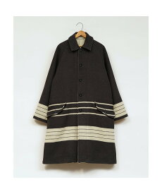 Nigel Cabourn MAN / マウンテニアブランケットコート ナイジェル・ケーボン ジャケット・アウター ステンカラーコート グレー ホワイト【送料無料】