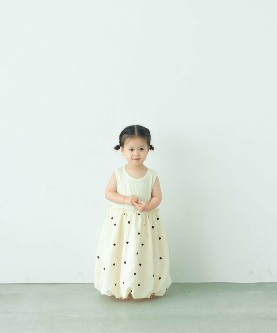 【SALE/30%OFF】LOWRYS FARM ドッキングノースリーブワンピース ローリーズファーム ワンピース・ドレス チュニック ブラック ホワイト - メイン画像 1