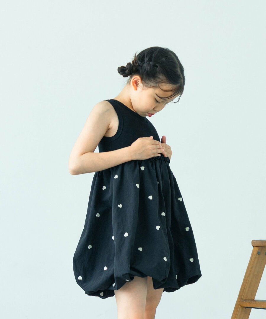 【SALE/30%OFF】LOWRYS FARM ドッキングノースリーブワンピース ローリーズファーム ワンピース・ドレス チュニック ブラック ホワイト - メイン画像 12