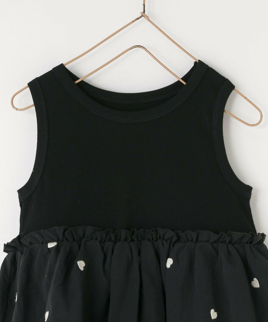 【SALE/30%OFF】LOWRYS FARM ドッキングノースリーブワンピース ローリーズファーム ワンピース・ドレス チュニック ブラック ホワイト - メイン画像 15