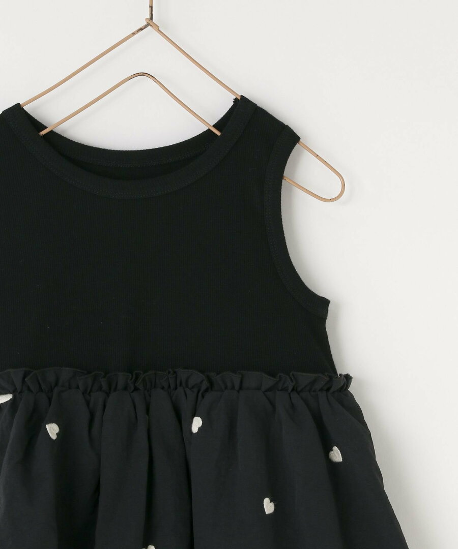 【SALE/30%OFF】LOWRYS FARM ドッキングノースリーブワンピース ローリーズファーム ワンピース・ドレス チュニック ブラック ホワイト - メイン画像 16